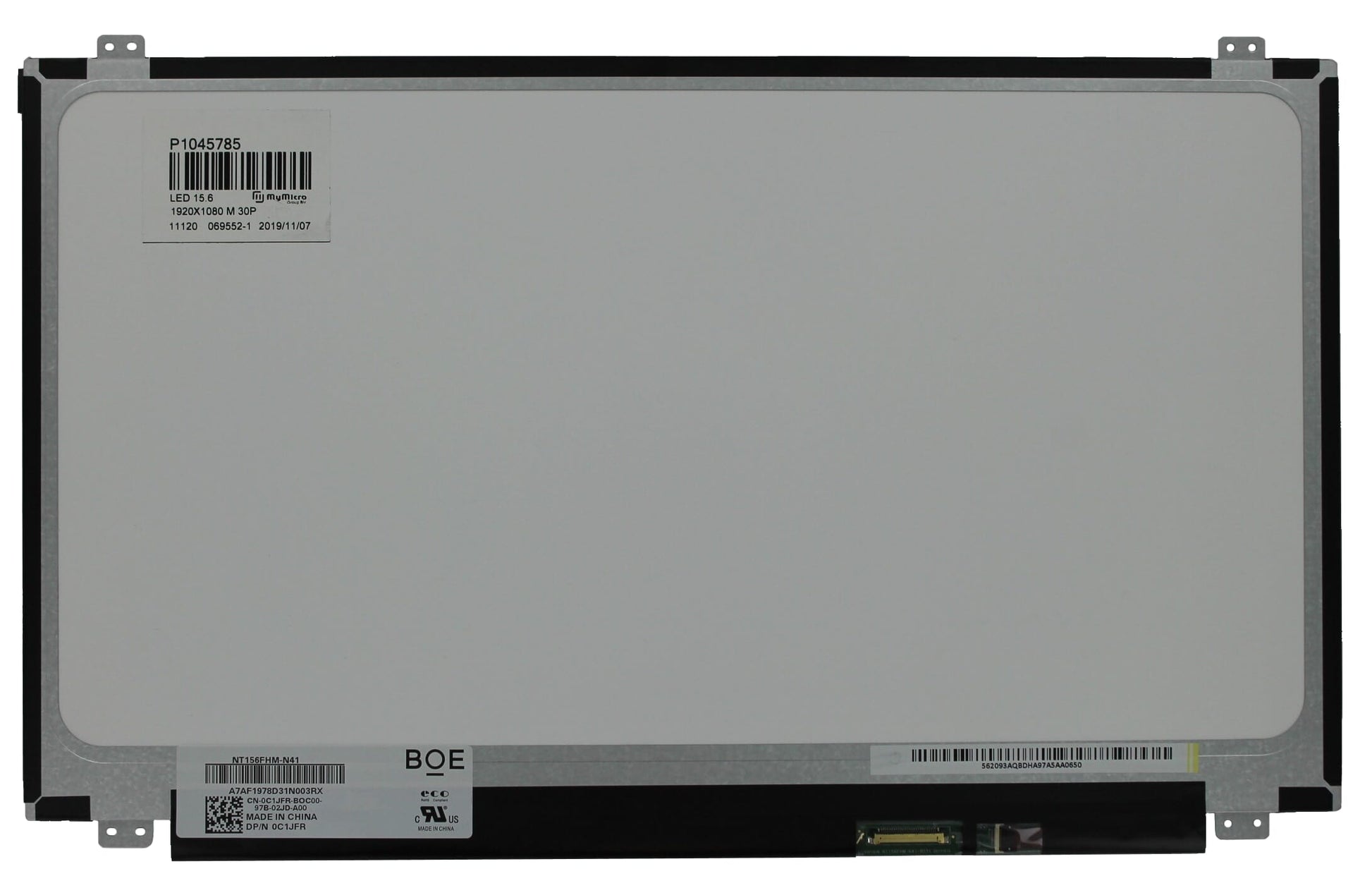 15.6 Inch LCD Scherm 1920x1080 Mat 30Pin eDP