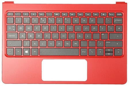 Clavier d'ordinateur portable HP Qwerty US + capot supérieur - Rouge