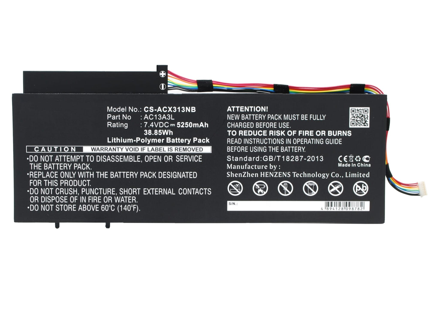 Batterie d'ordinateur portable 5250 mAh