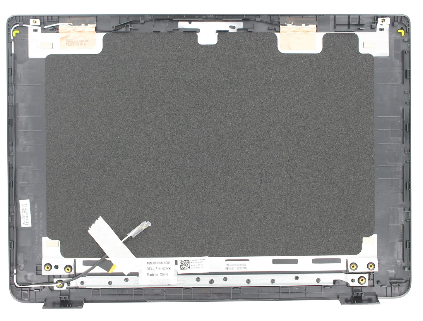 Boîtier d'écran LCD arrière pour ordinateur portable Dell - Noir