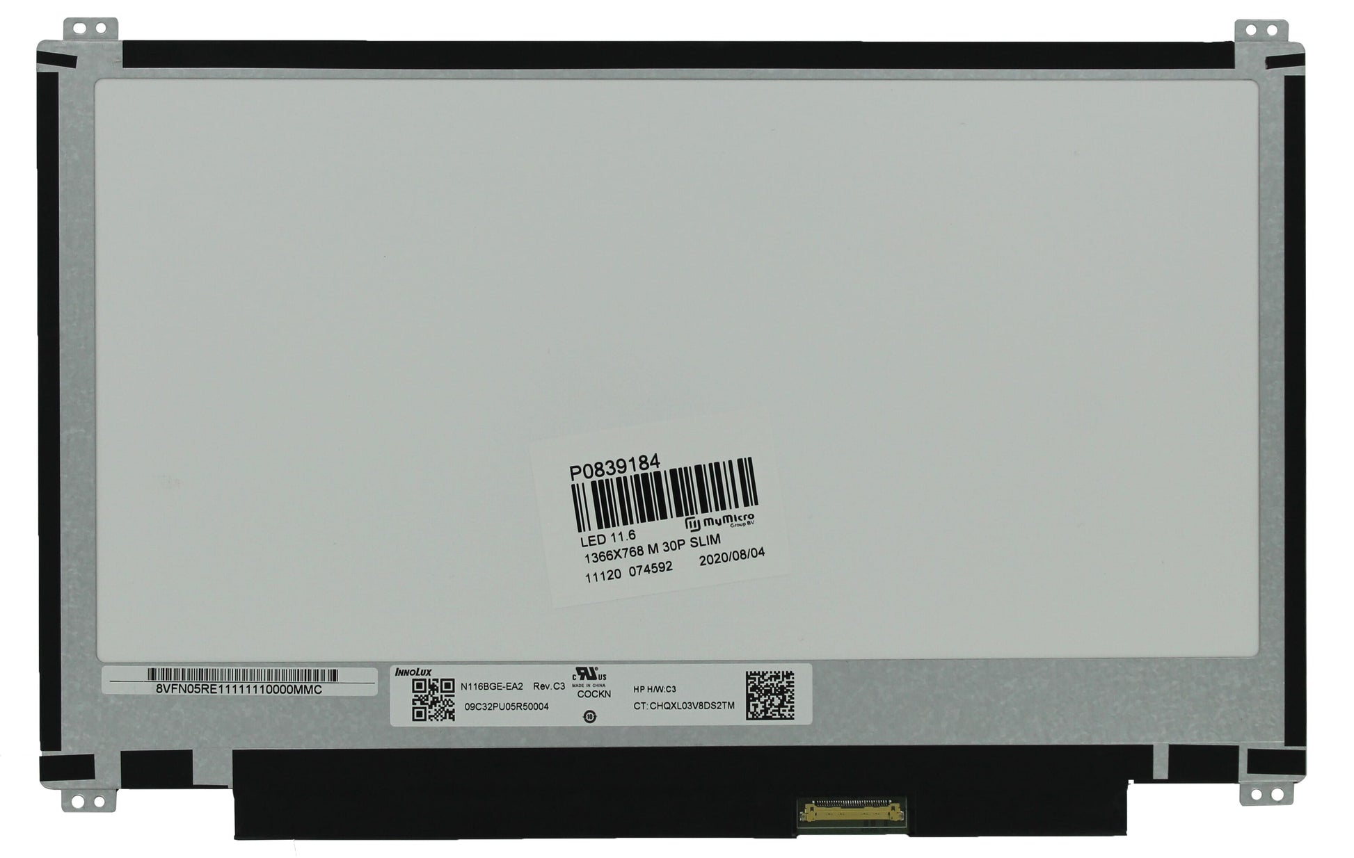 11.6 inch LCD Scherm 1366x768 Mat 30Pin eDP