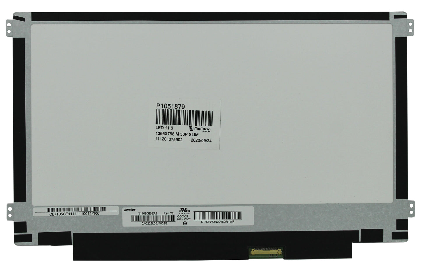 11.6 inch LCD Scherm 1366x768 Mat 30Pin eDP