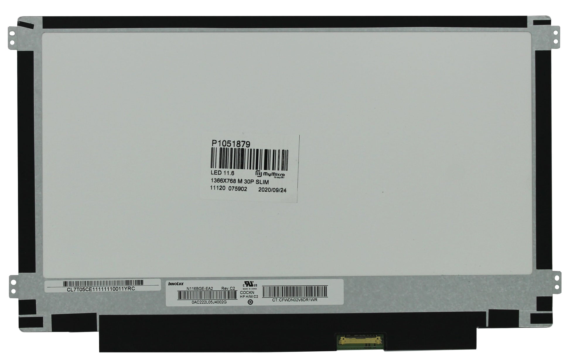 11.6 inch LCD Scherm 1366x768 Mat 30Pin eDP