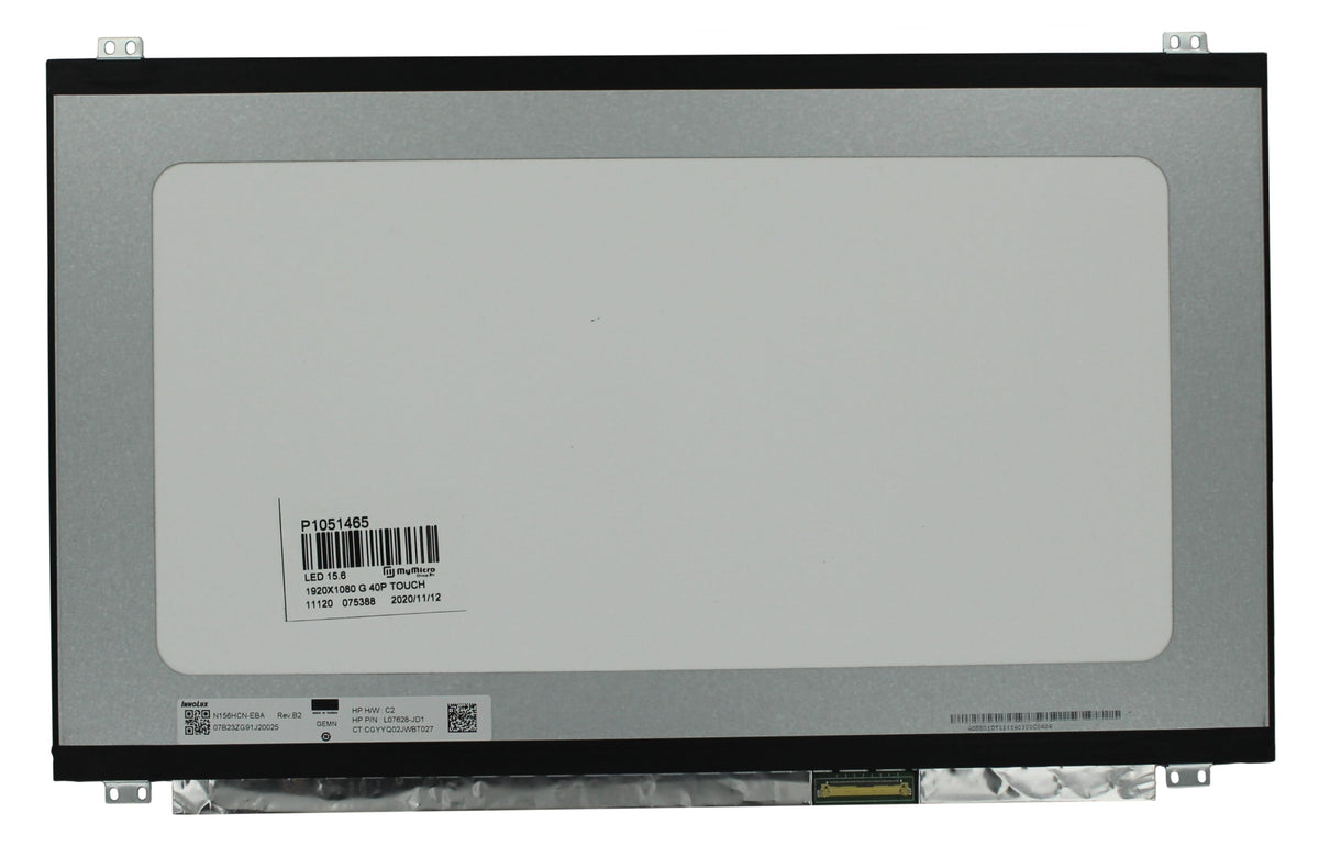 15.6 inch LCD Scherm 1920x1080 Glans 40Pin 25mm, IPS, Touch