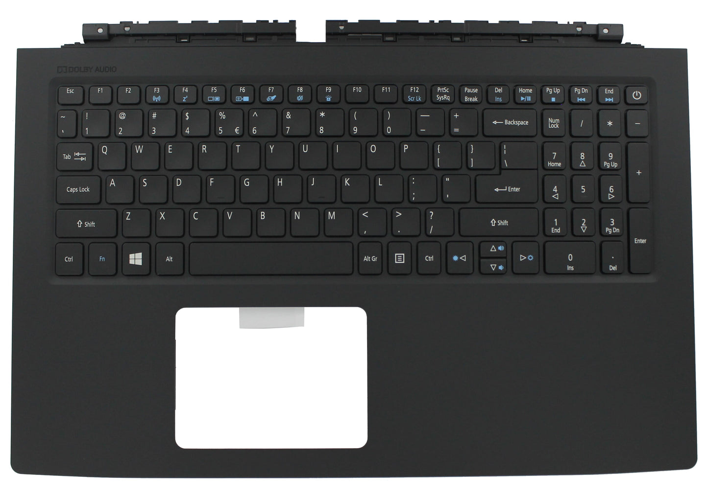 Acer Laptop Tastatur Qwerty US + Top Cover, BL - Schwarz
