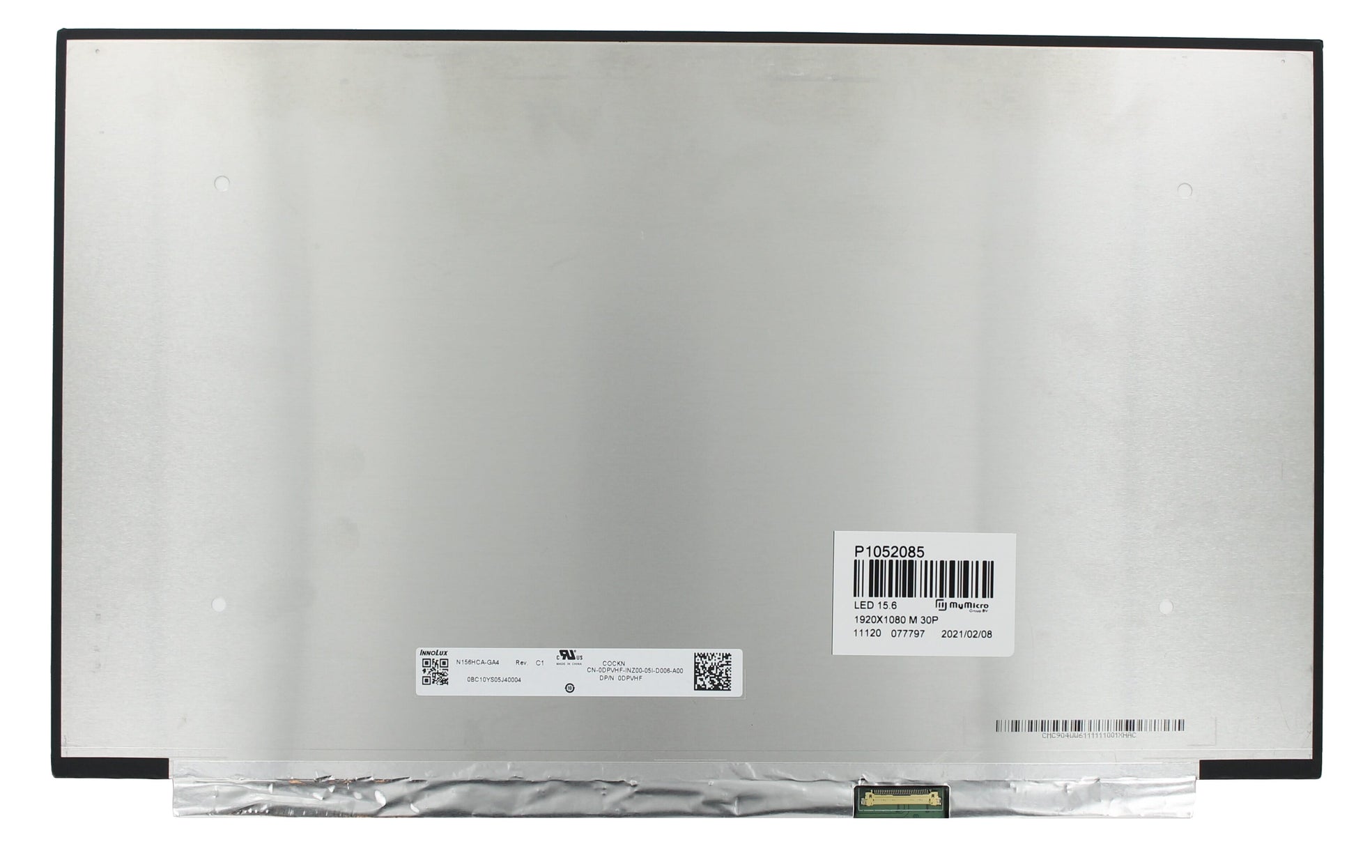 15.6 Inch LCD Scherm 1920x1080 Mat 30Pin eDP