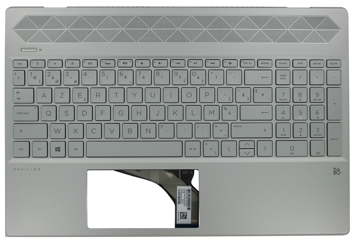 HP Laptop Toetsenbord Azerty BE + Top Cover, Backlit