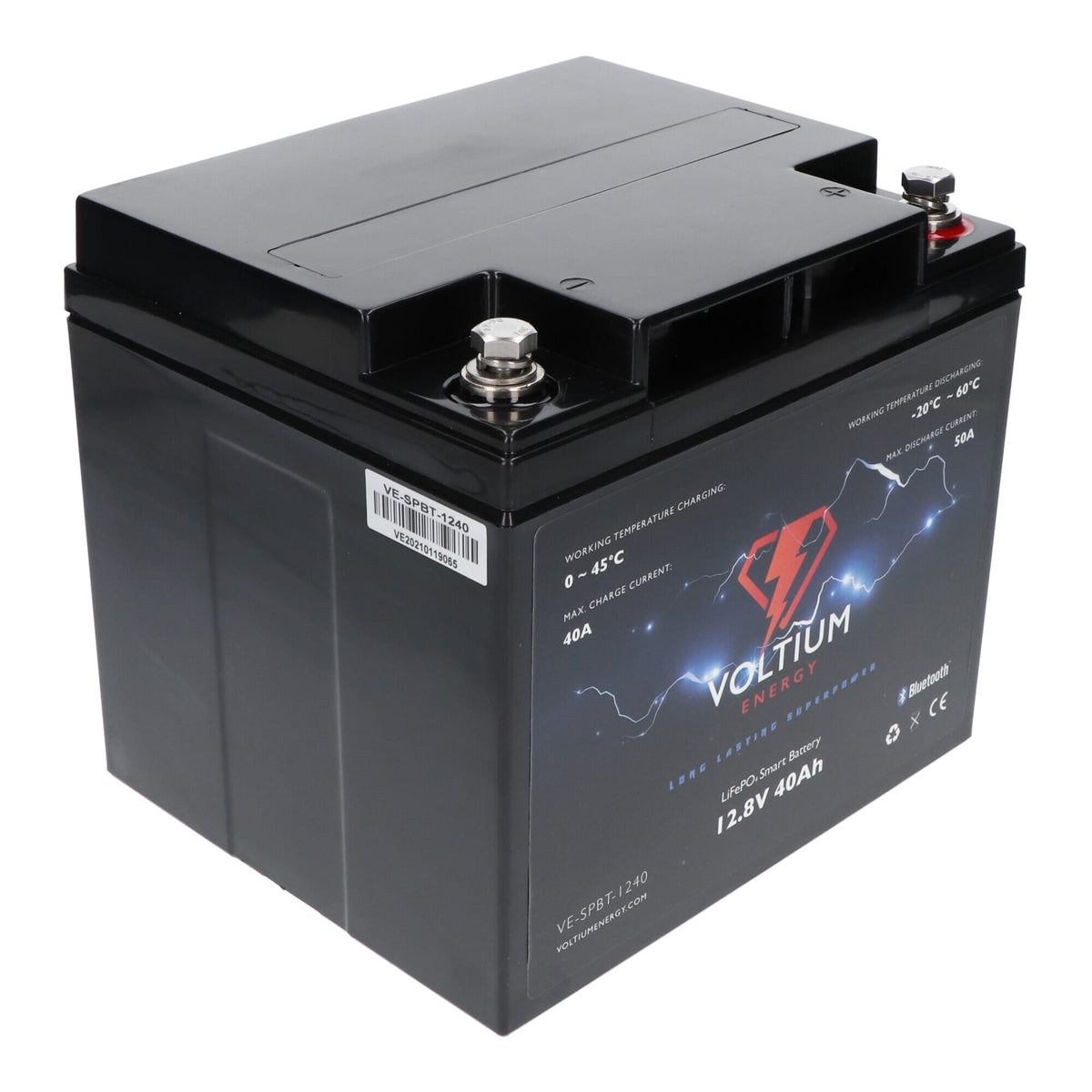 Voltium Energy LiFePO4 Accu 12,8V - 40Ah Bluetooth