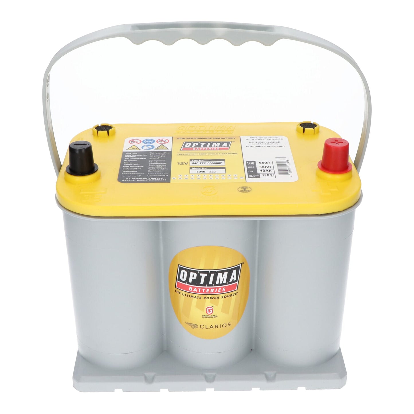 Optima Yellow Top Accu 12V 48Ah R-3.7