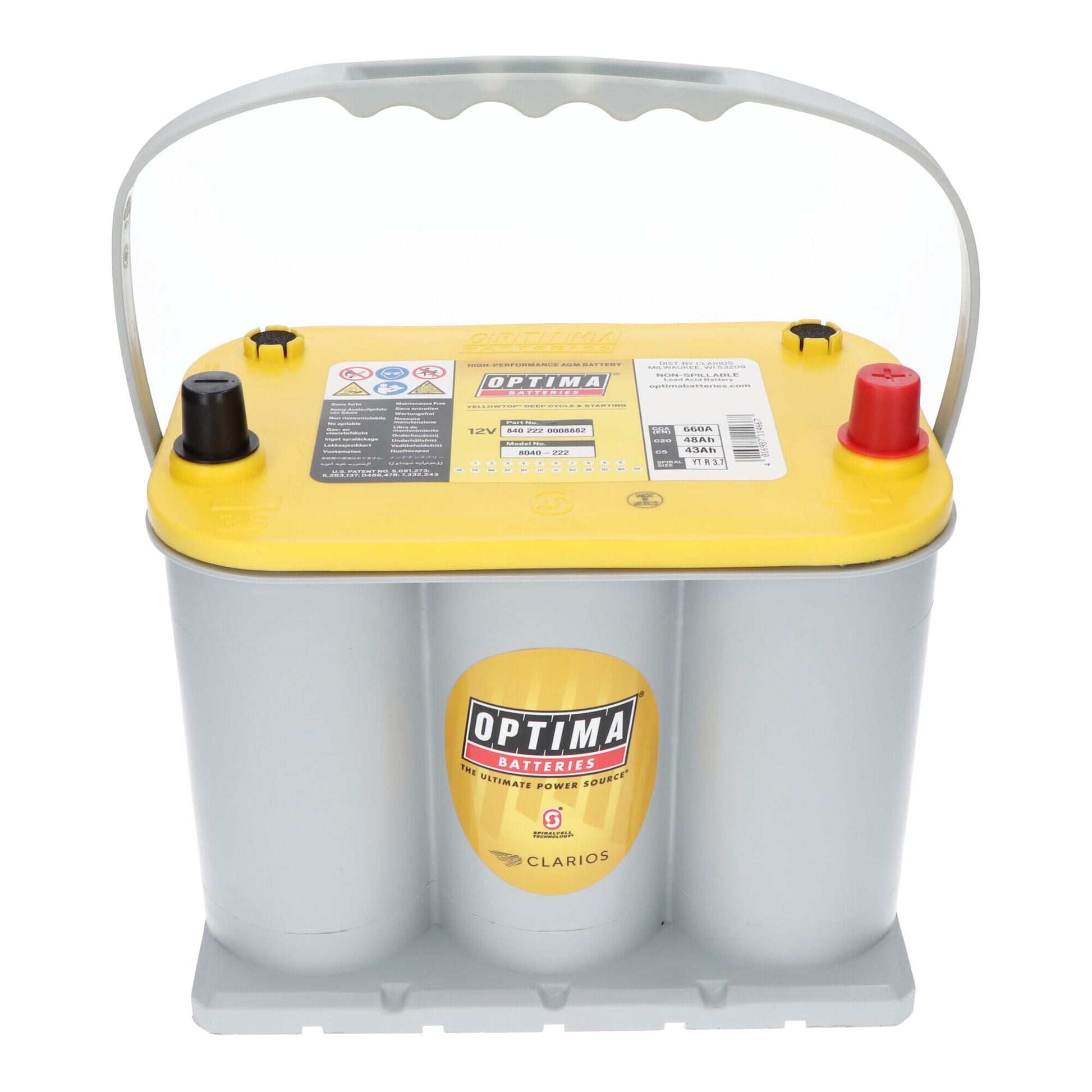 Optima Yellow Top Accu 12V 48Ah R-3.7