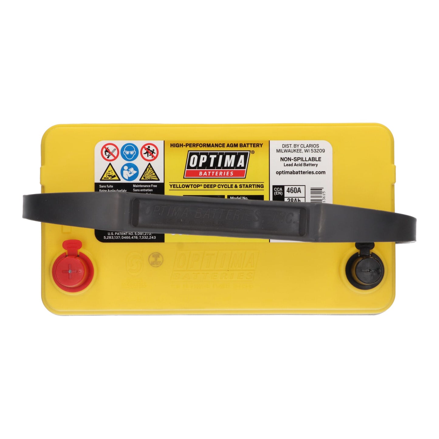 Optima Yellow Top Accu 12V 38Ah S-2.7