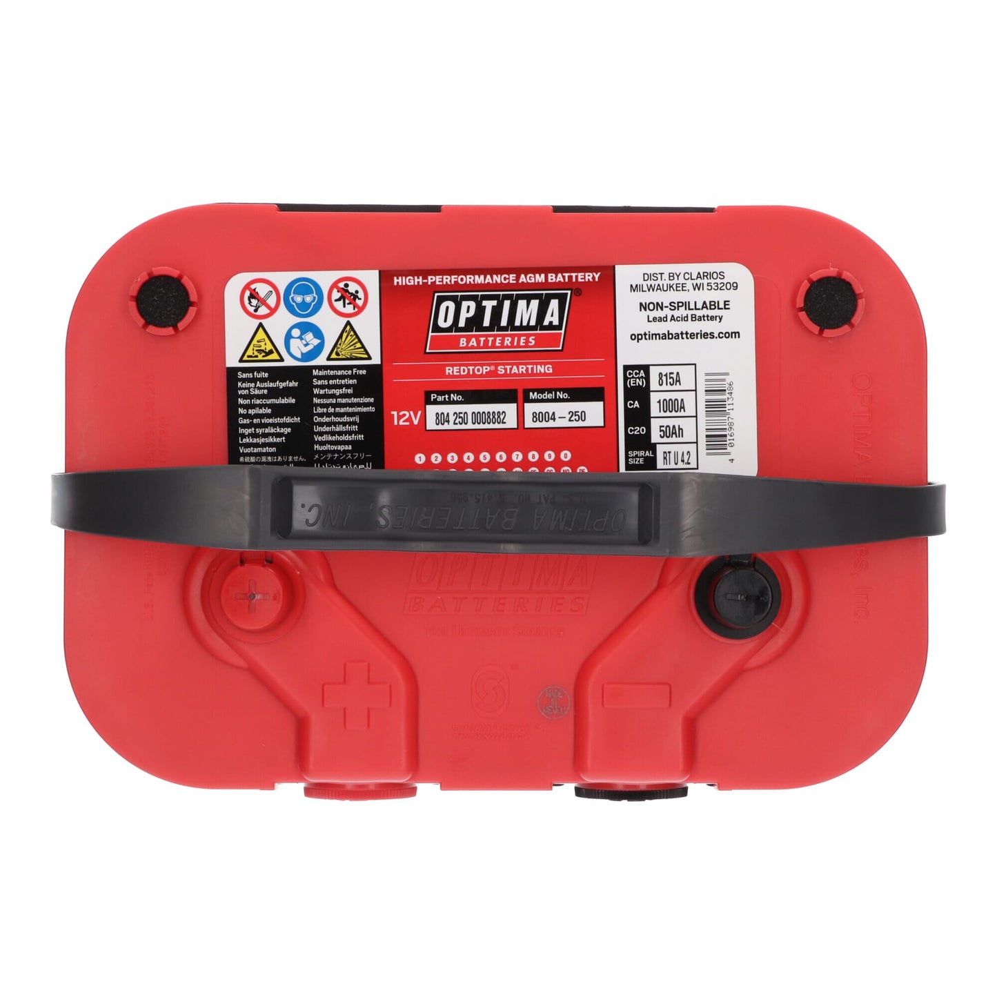 Optima Red Top Accu 12V 50Ah RT U-4.2