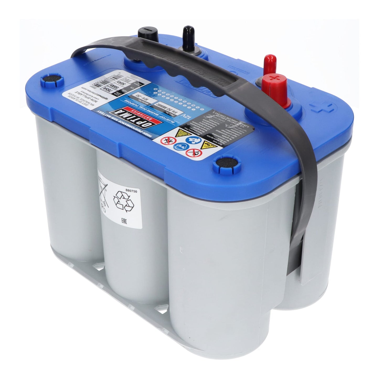 Optima Blue Top Accu 12V 55Ah BT DC-4.2