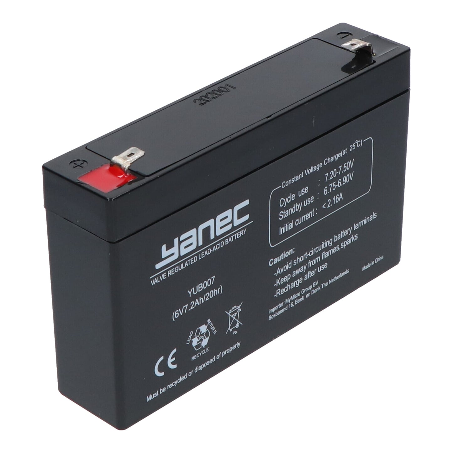 Yanec Loodaccu 6V 7.2Ah