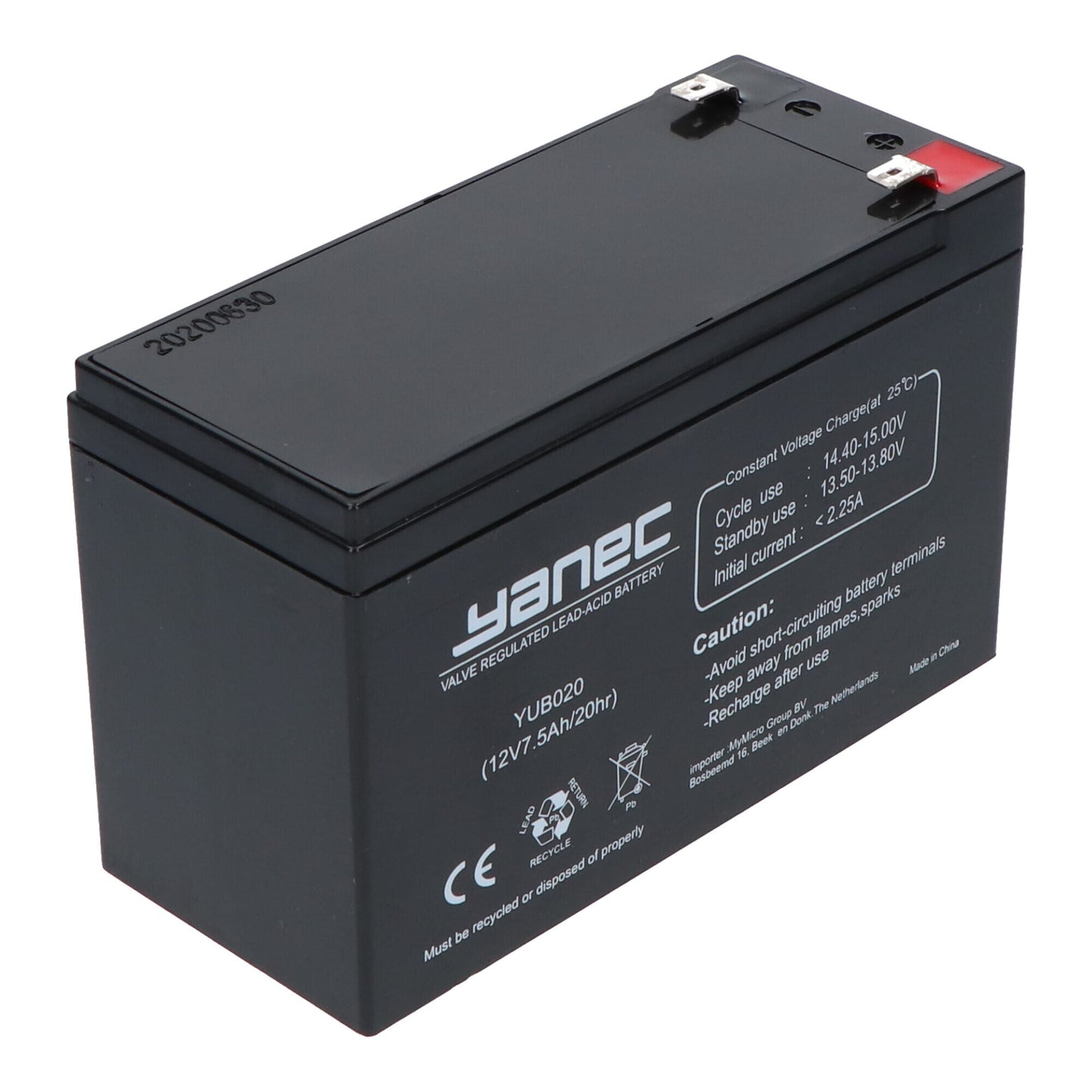 Yanec Loodaccu 12V 7.5Ah (6.3mm)