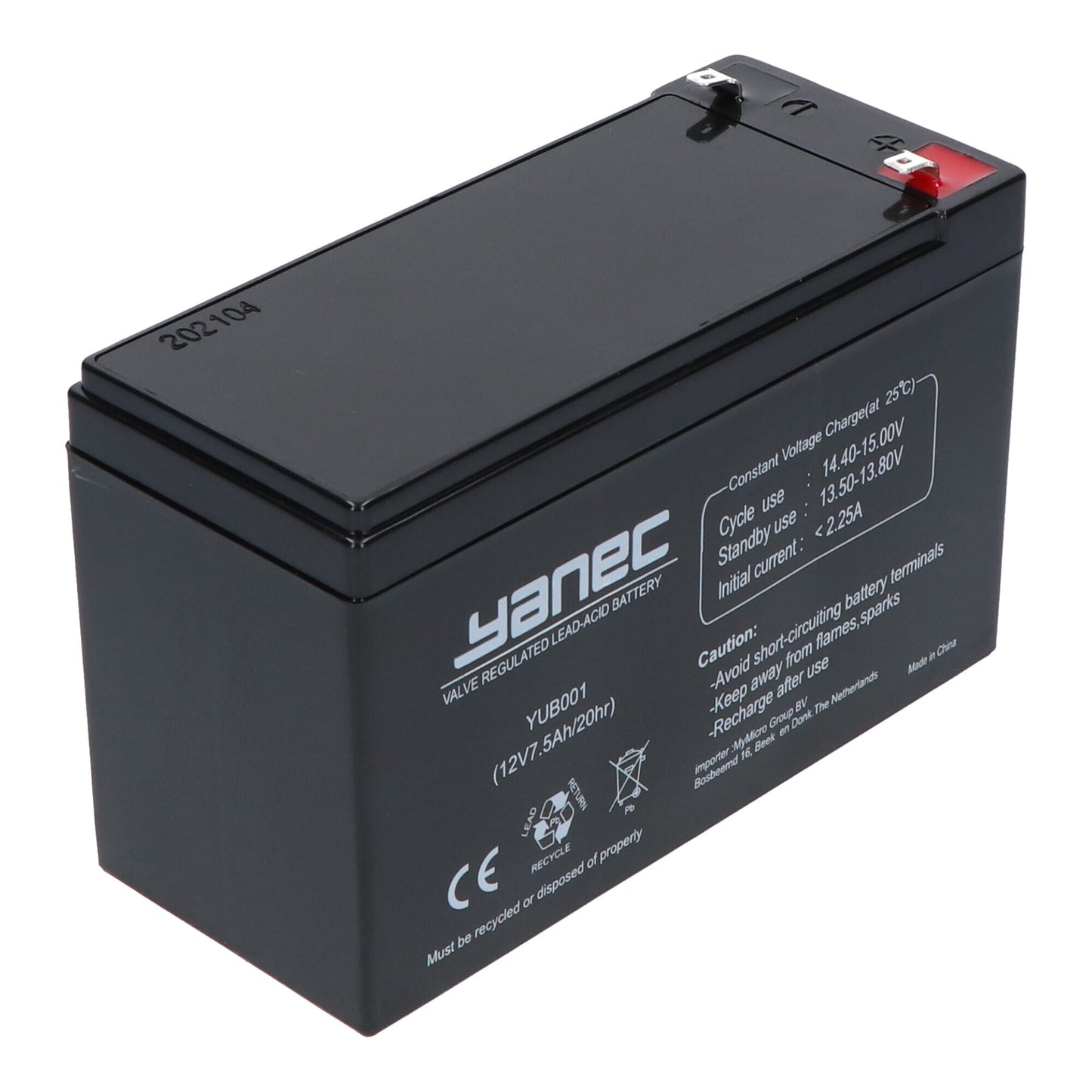 Yanec Loodaccu 12V 7.5Ah