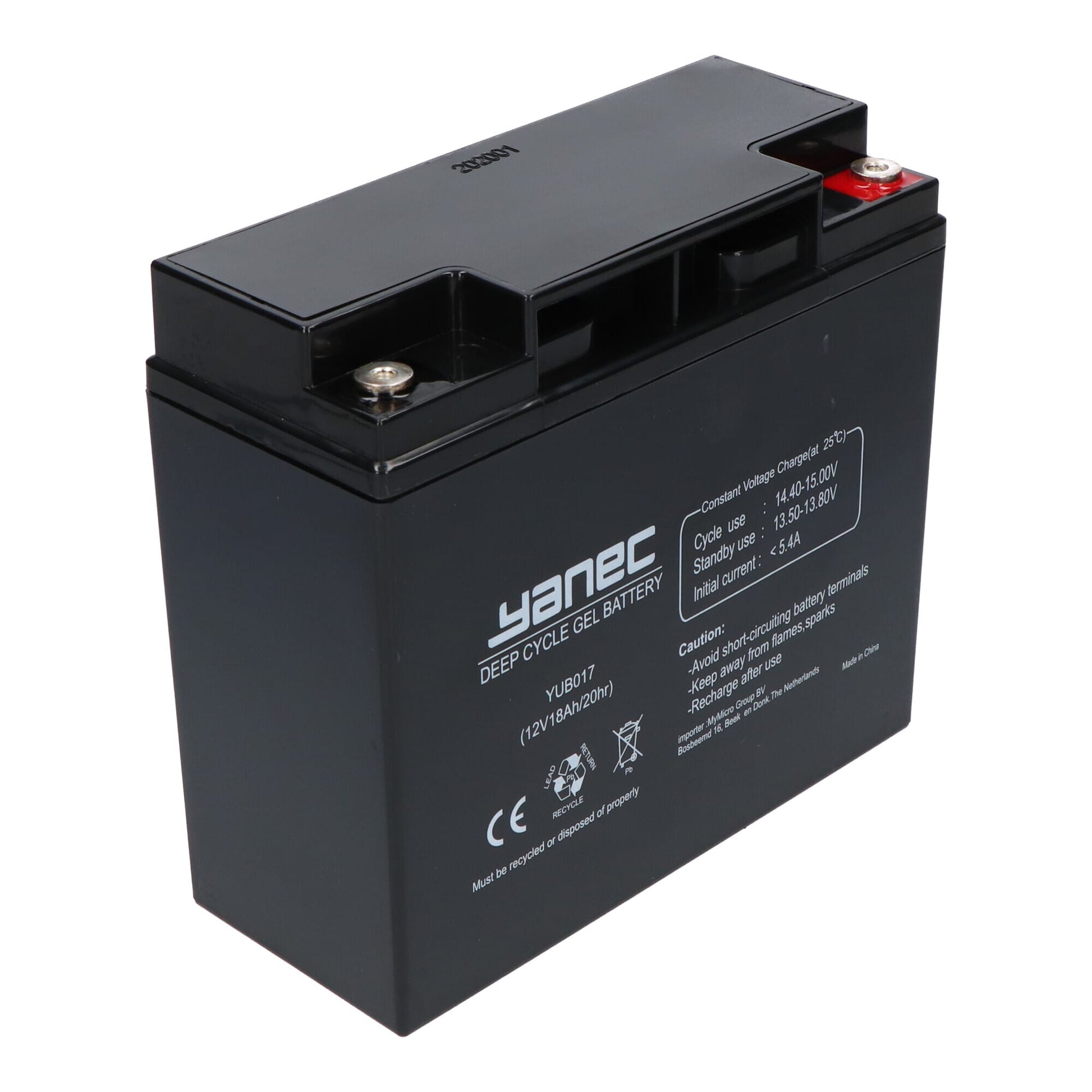 Yanec Gel Accu 12V 18Ah