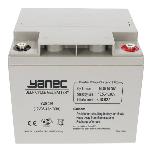Yanec Gel Accu 12V 36.4Ah