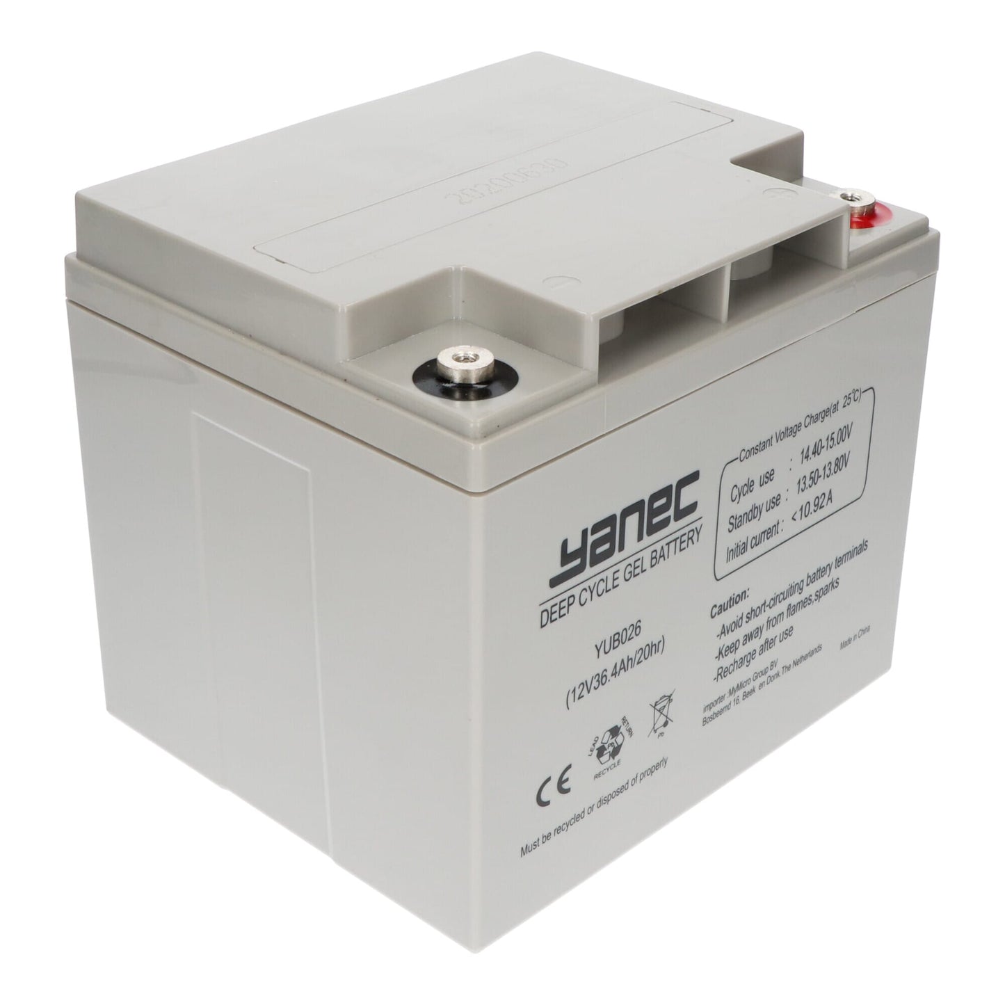 Yanec Gel Accu 12V 36.4Ah