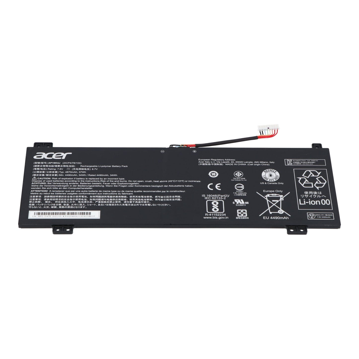 Acer Laptop Akku 4870mAh