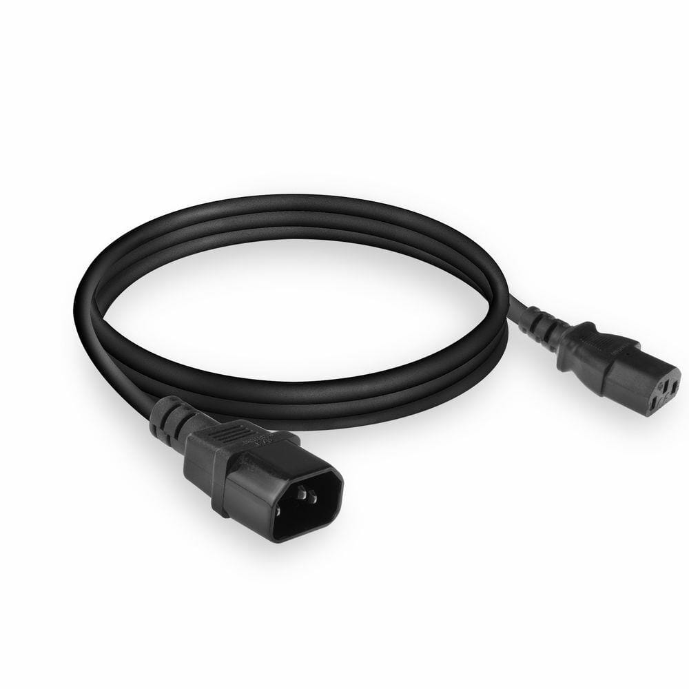 ACT Voedingskabel C13 - C14 zwart 1,8 m, Zip Bag