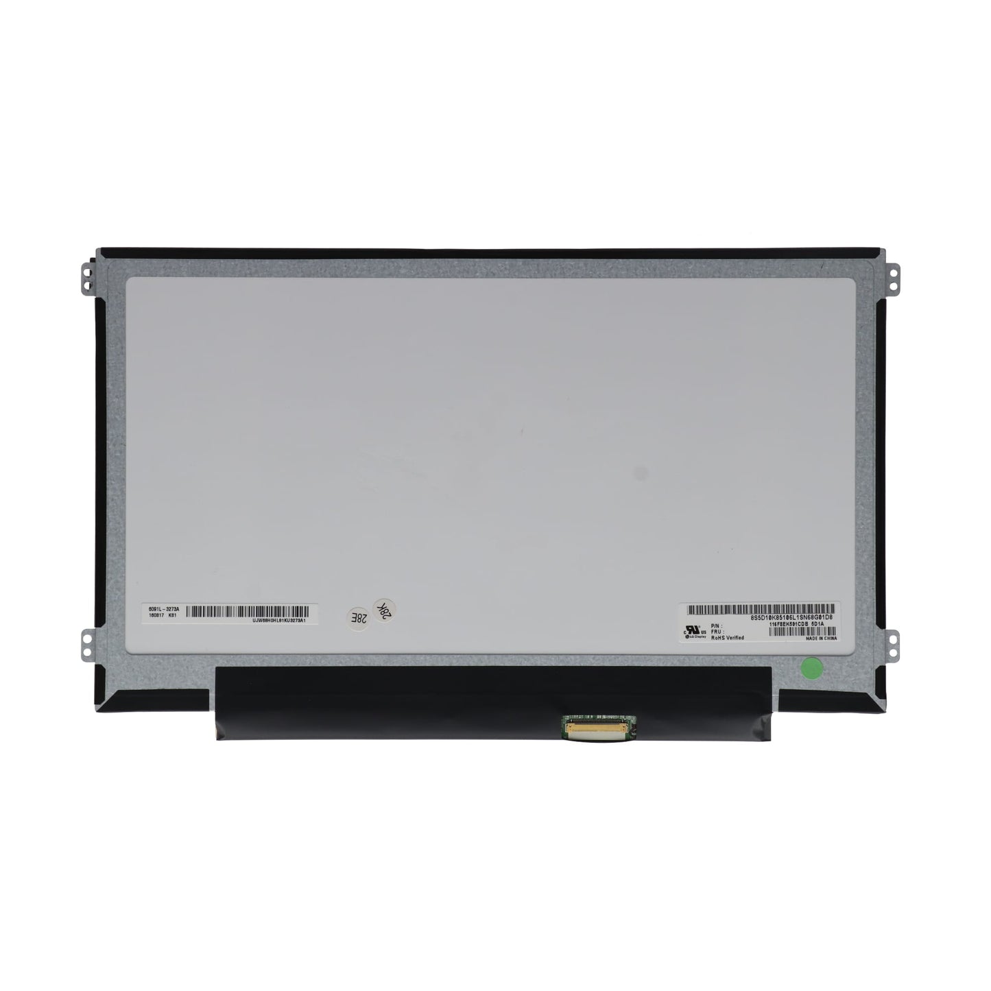 Écran LCD 11.6 pouces 1366x768 Brillant 40 broches eDP 20mm, Tactile