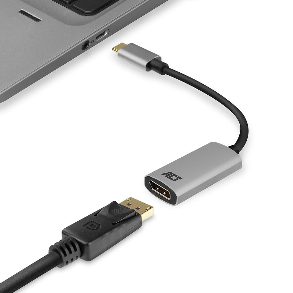 ACT USB-C naar DisplayPort female adapter 4K
