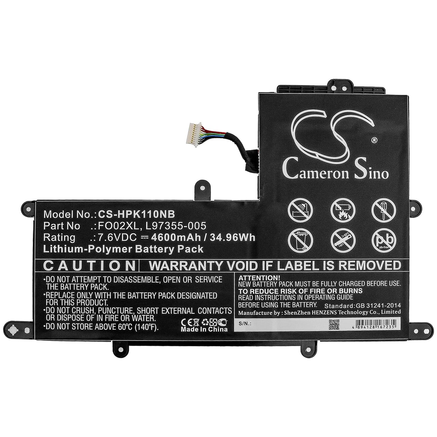 Batterie d'ordinateur portable 4600 mAh
