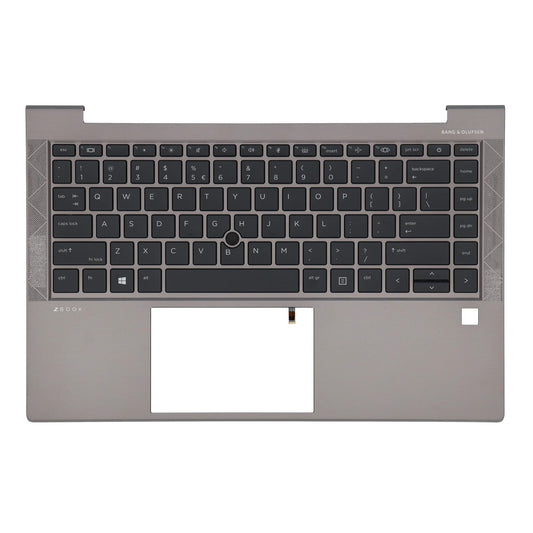 HP Laptop Tastatur Qwerty US + Top Cover, beleuchtet