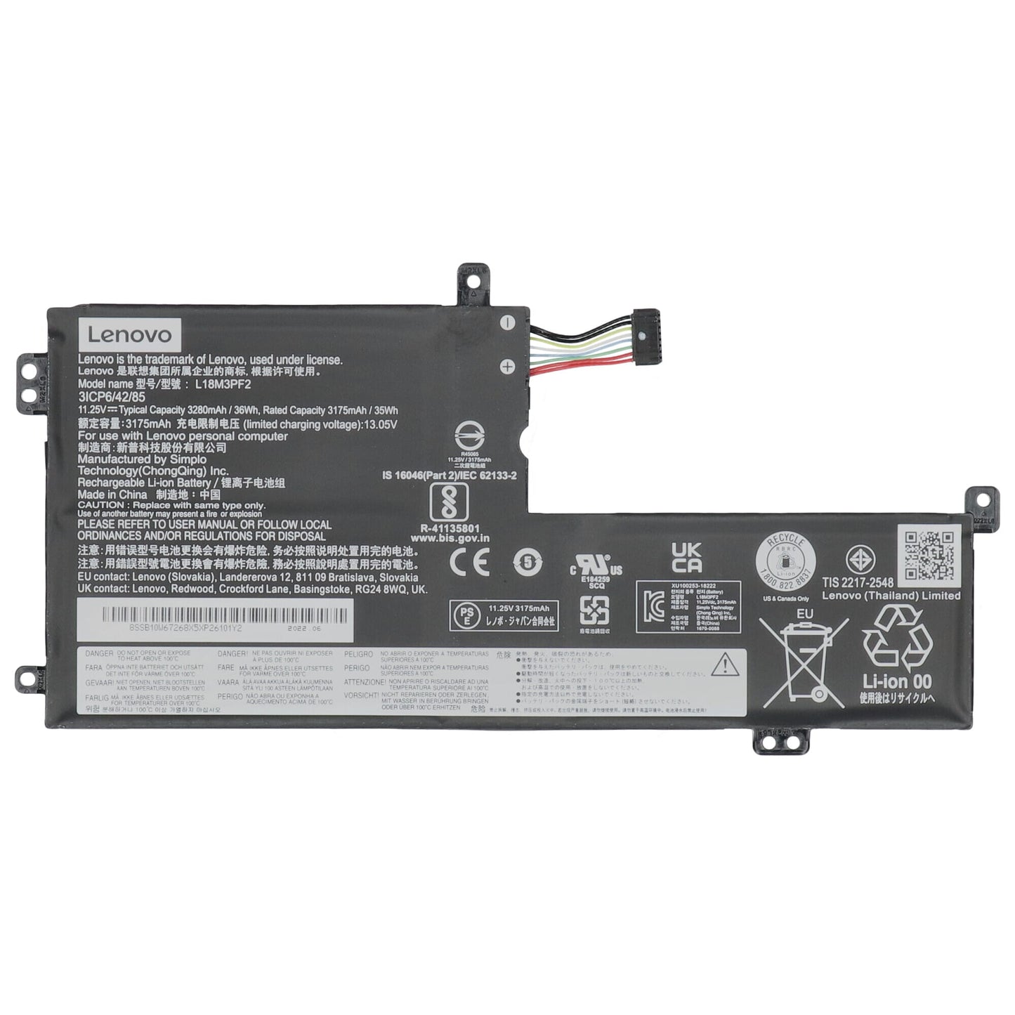 Lenovo Laptop Accu 3220 mAh