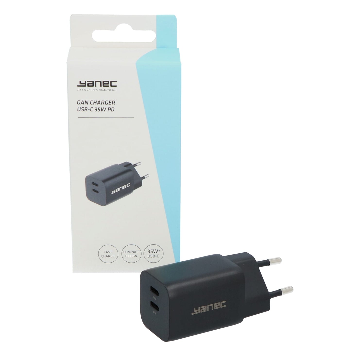 Yanec kompaktes GaN-Ladegerät USB-C 35W