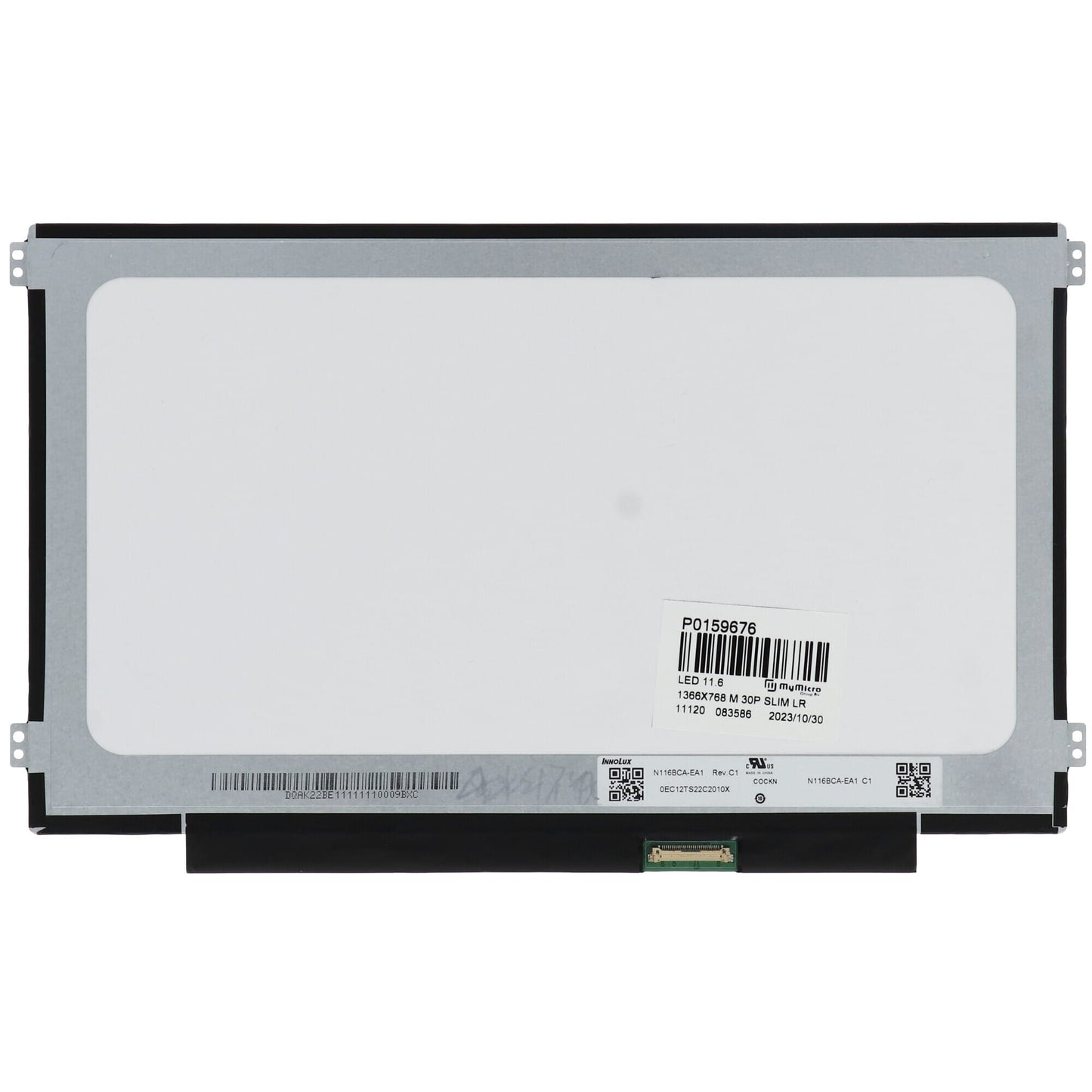 11.6 inch LCD Scherm 1366x768 Mat 30Pin eDP, IPS