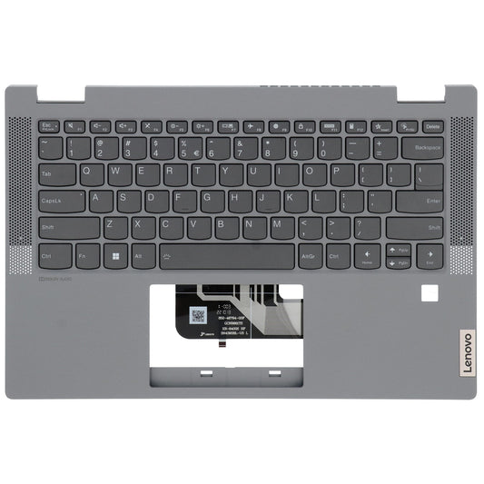 Lenovo Laptop Toetsenbord Qwerty US + Top Cover - Grijs
