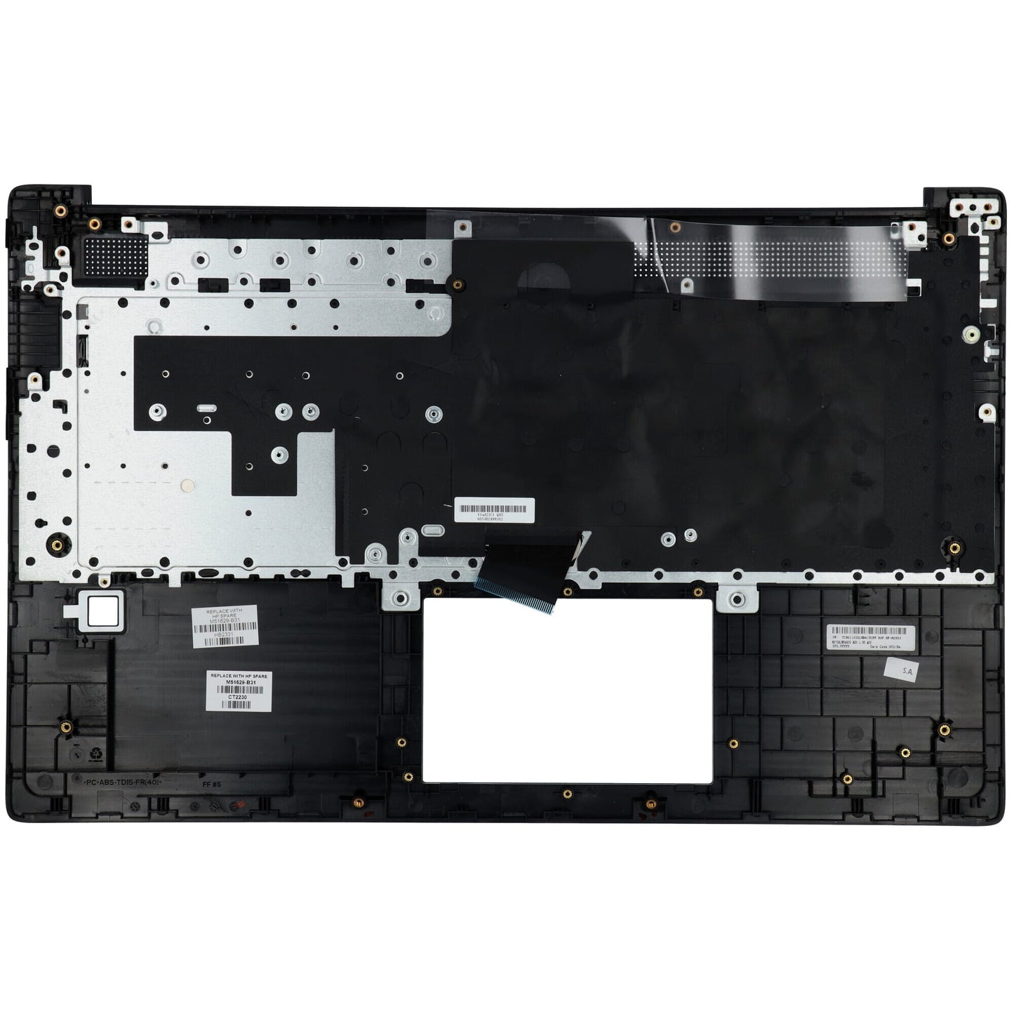 HP Laptop Clavier Qwerty US + Capot supérieur - Argent