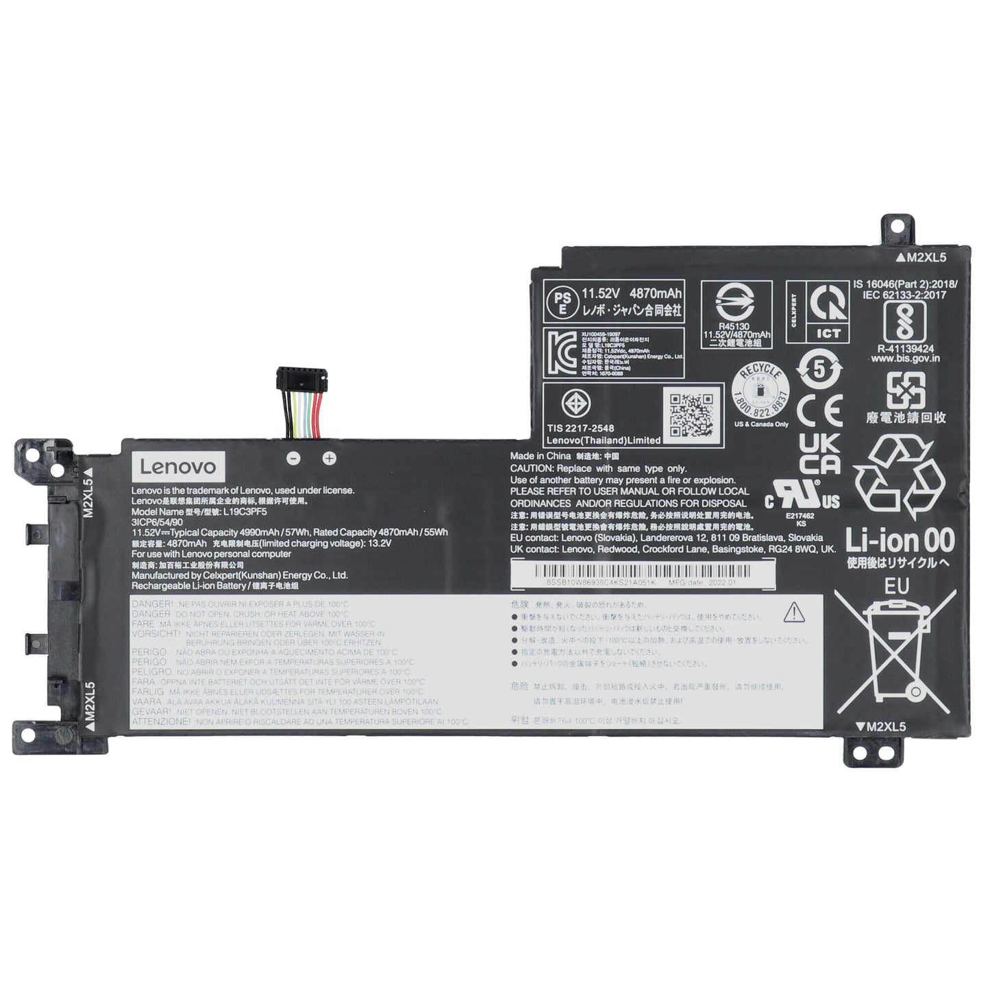 Lenovo Laptop Accu 4990mAh