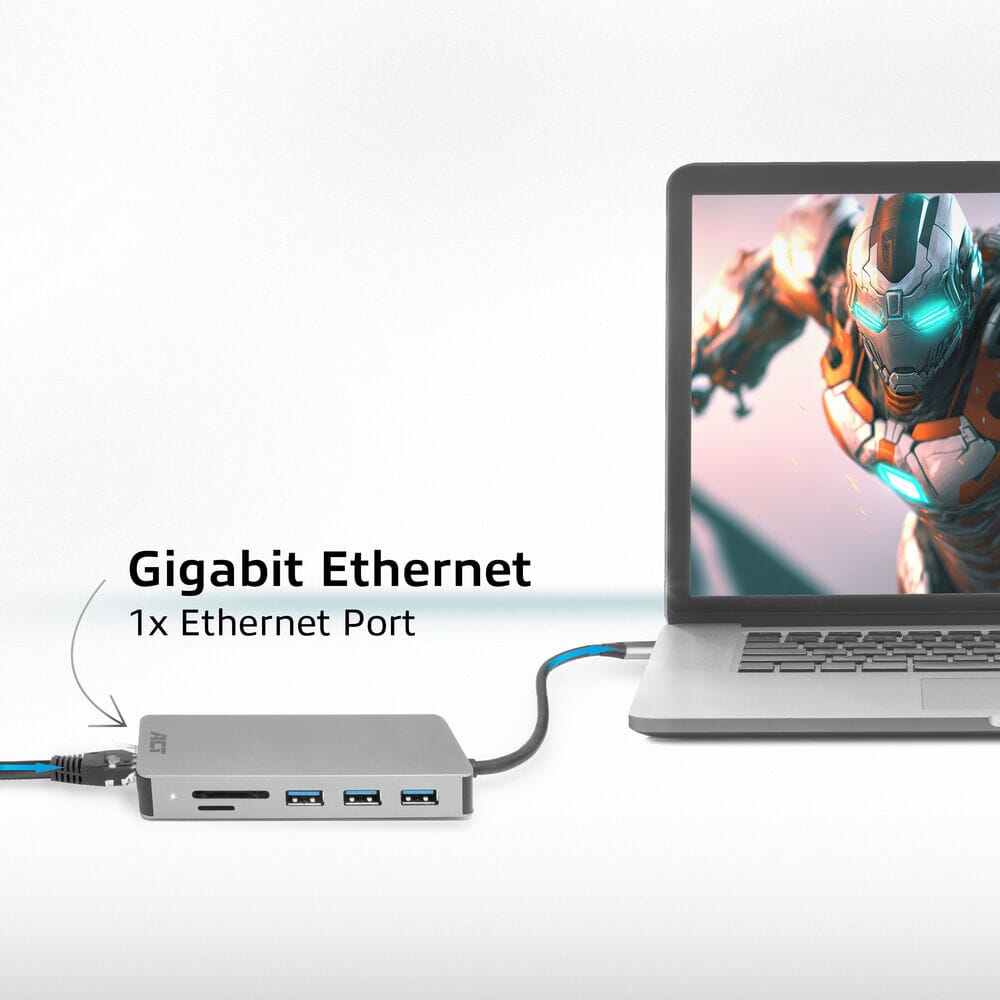 ACT USB-C 4K docking station voor 1 HDMI monitor