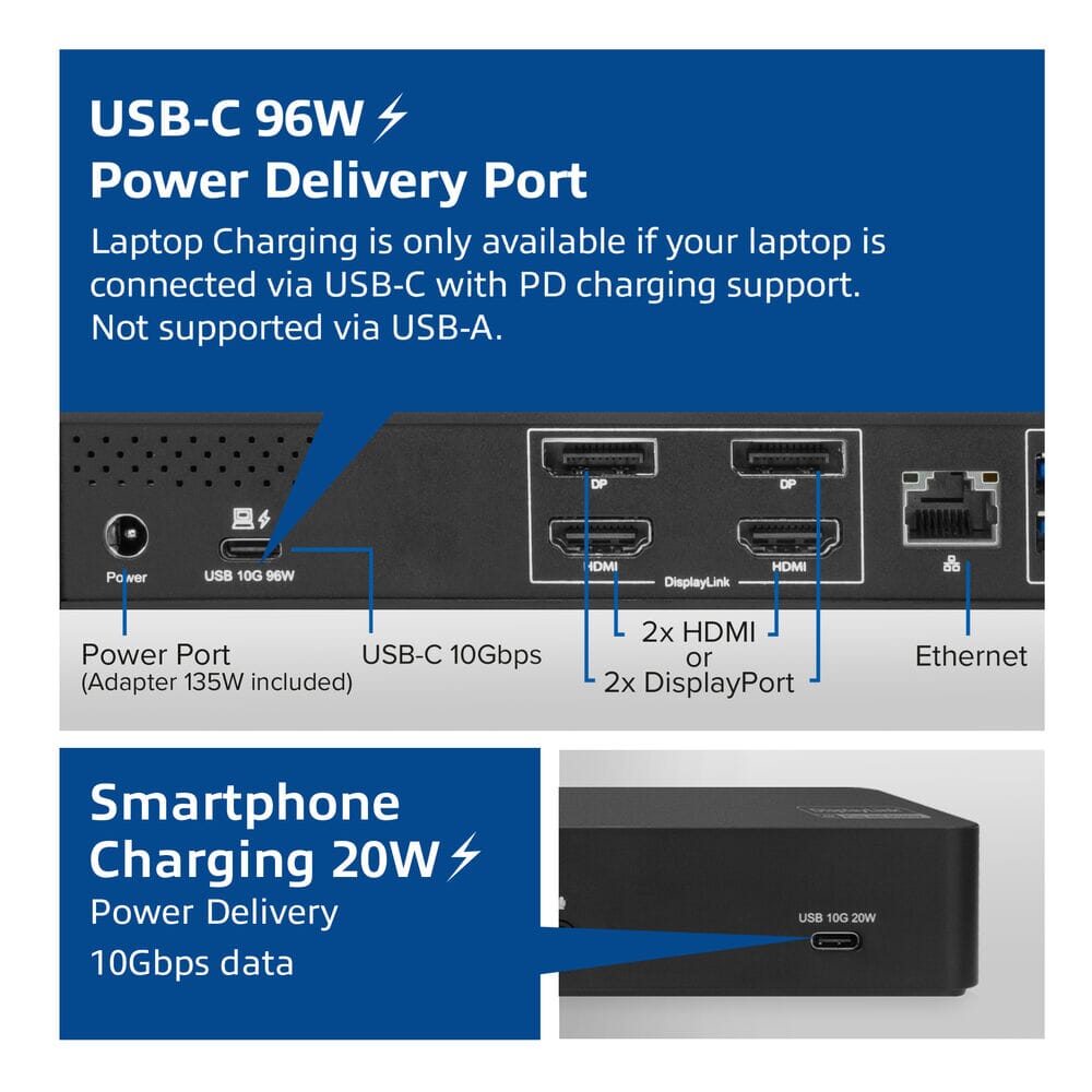 ACT USB-C Dockingstation 4K, für 2 Monitore