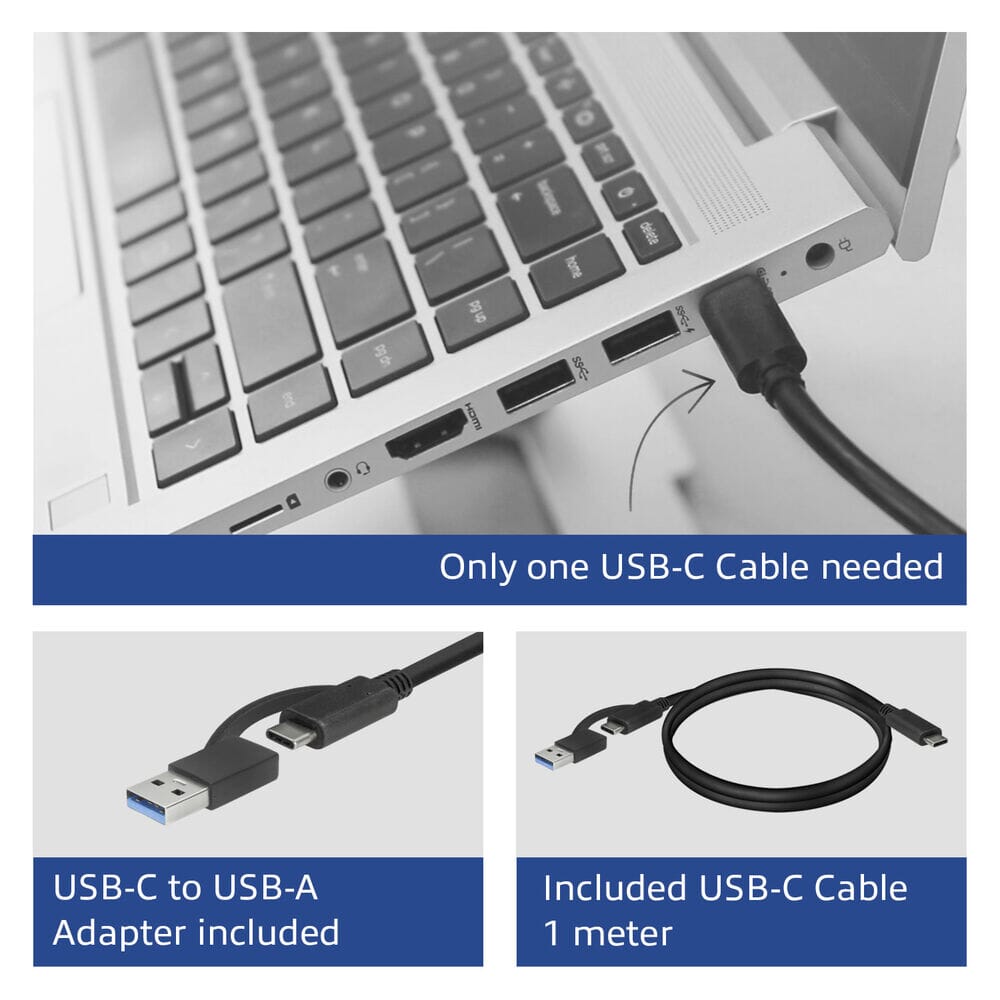 ACT USB-C Dockingstation 4K, für 2 Monitore