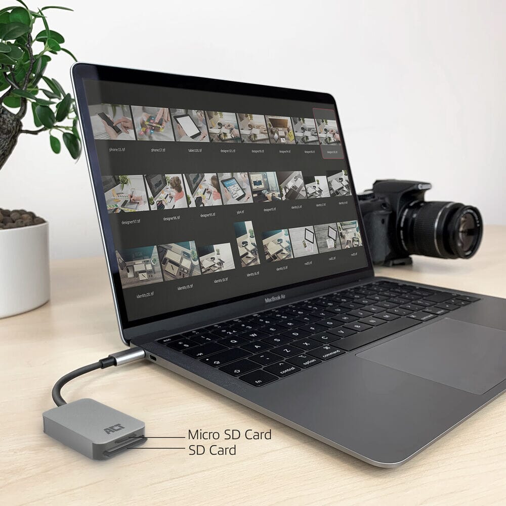 ACT USB-C Kartenleser für SD und Micro SD, SD 4.0 UHS-II