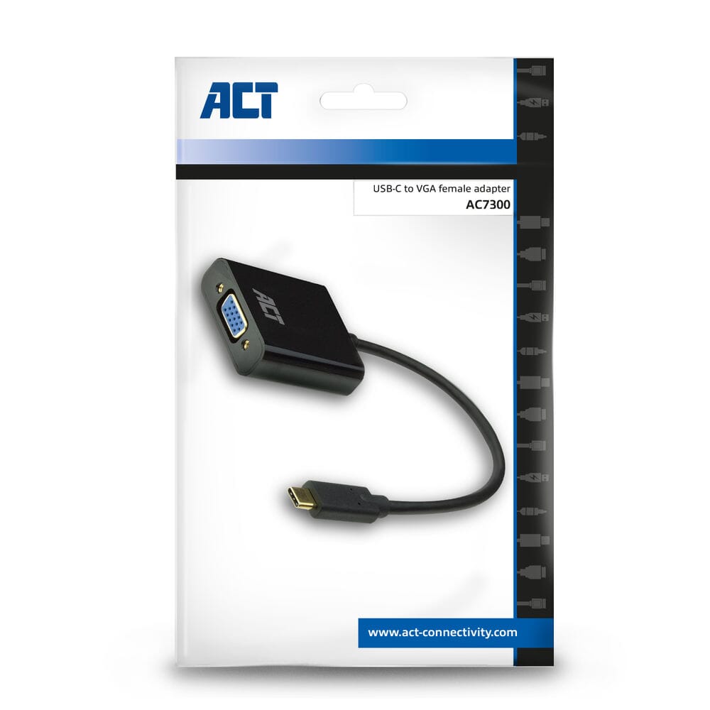 ACT USB-C naar VGA adapter