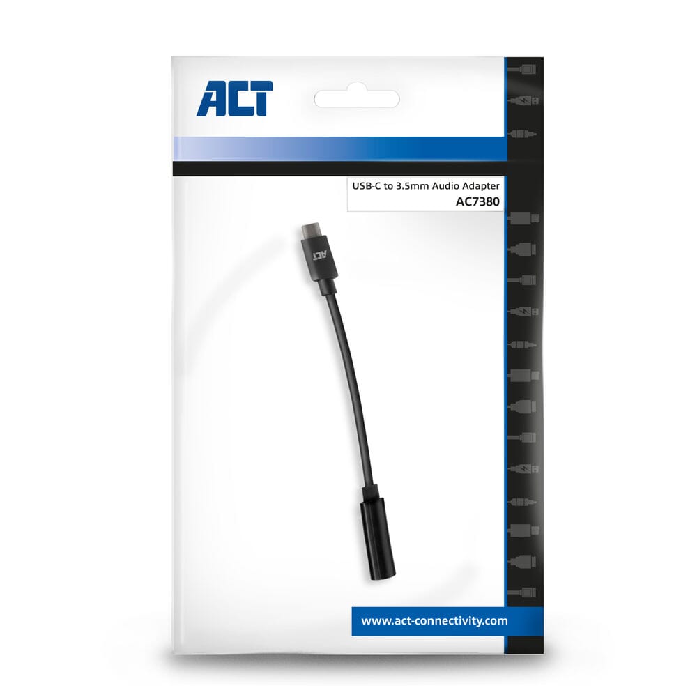 ACT USB-C naar 3.5mm jack audio adapter