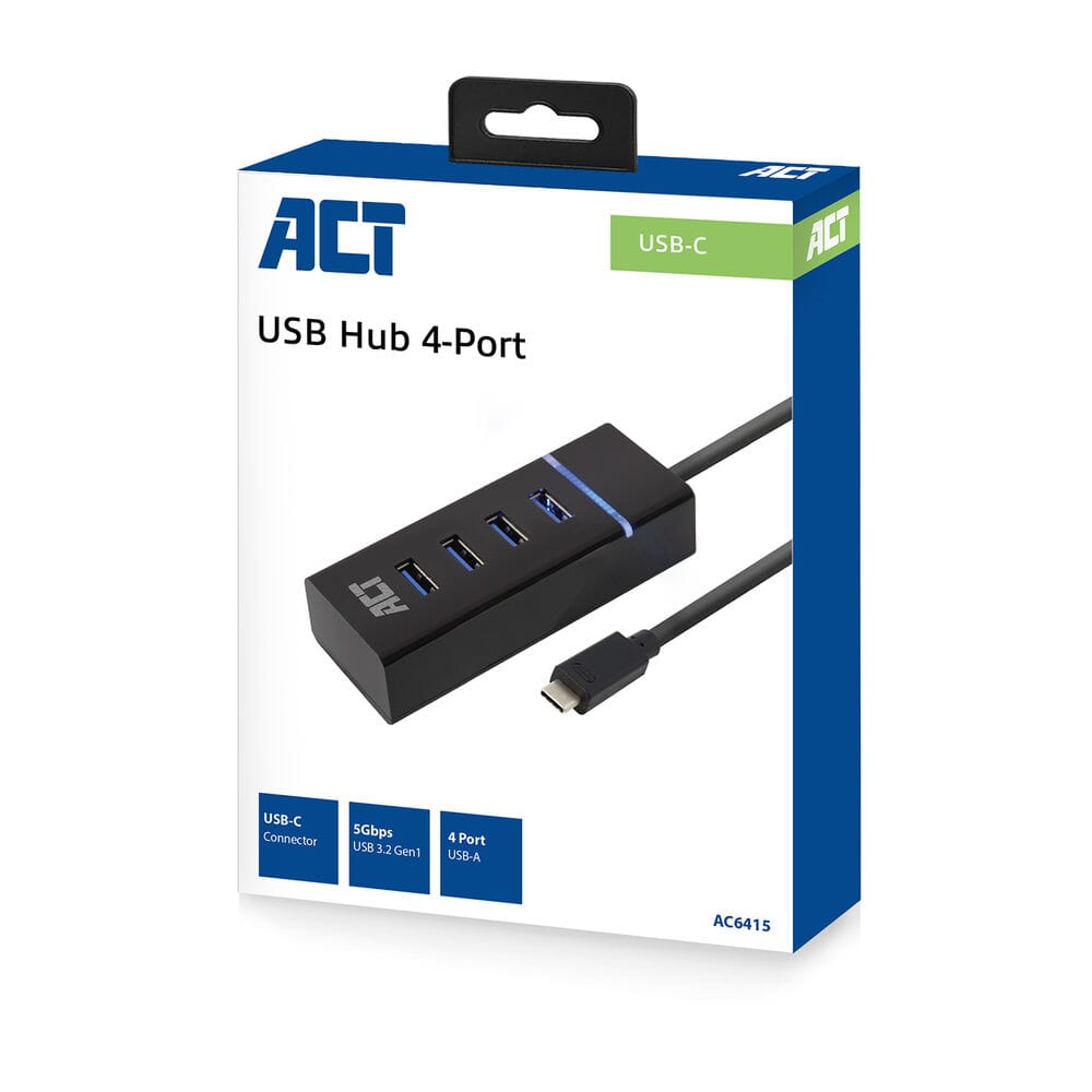 ACT USB-C Hub 3.0, 4-Port, USB-A