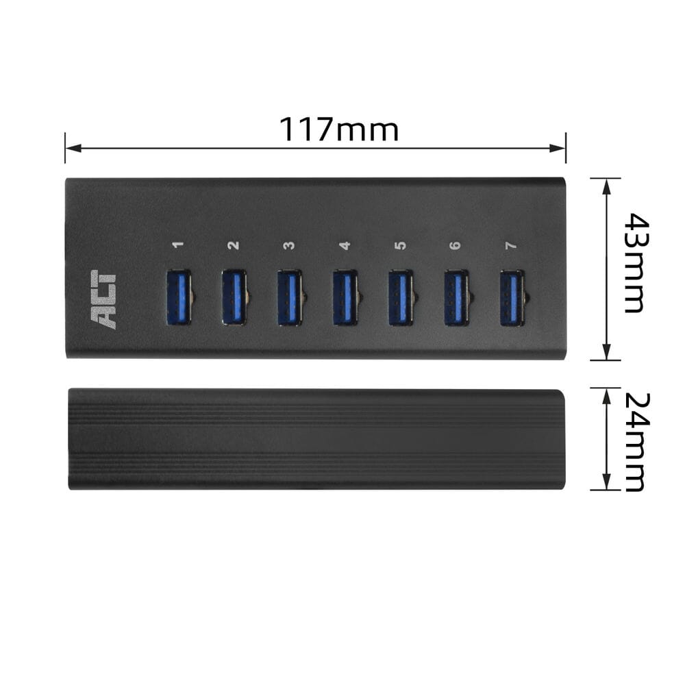 ACT USB Hub 3.0, 7 Port, 20W Netzteil