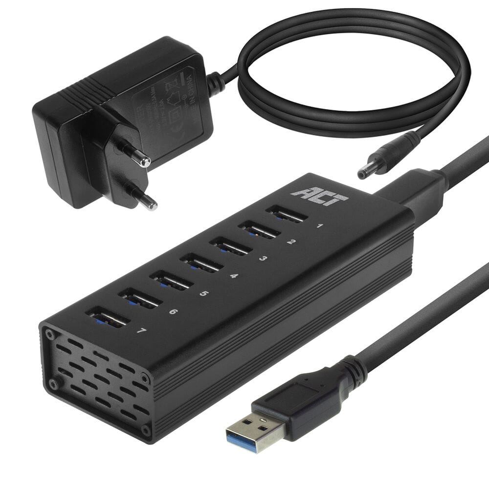 ACT USB Hub 3.0, 7 Port, 20W Netzteil