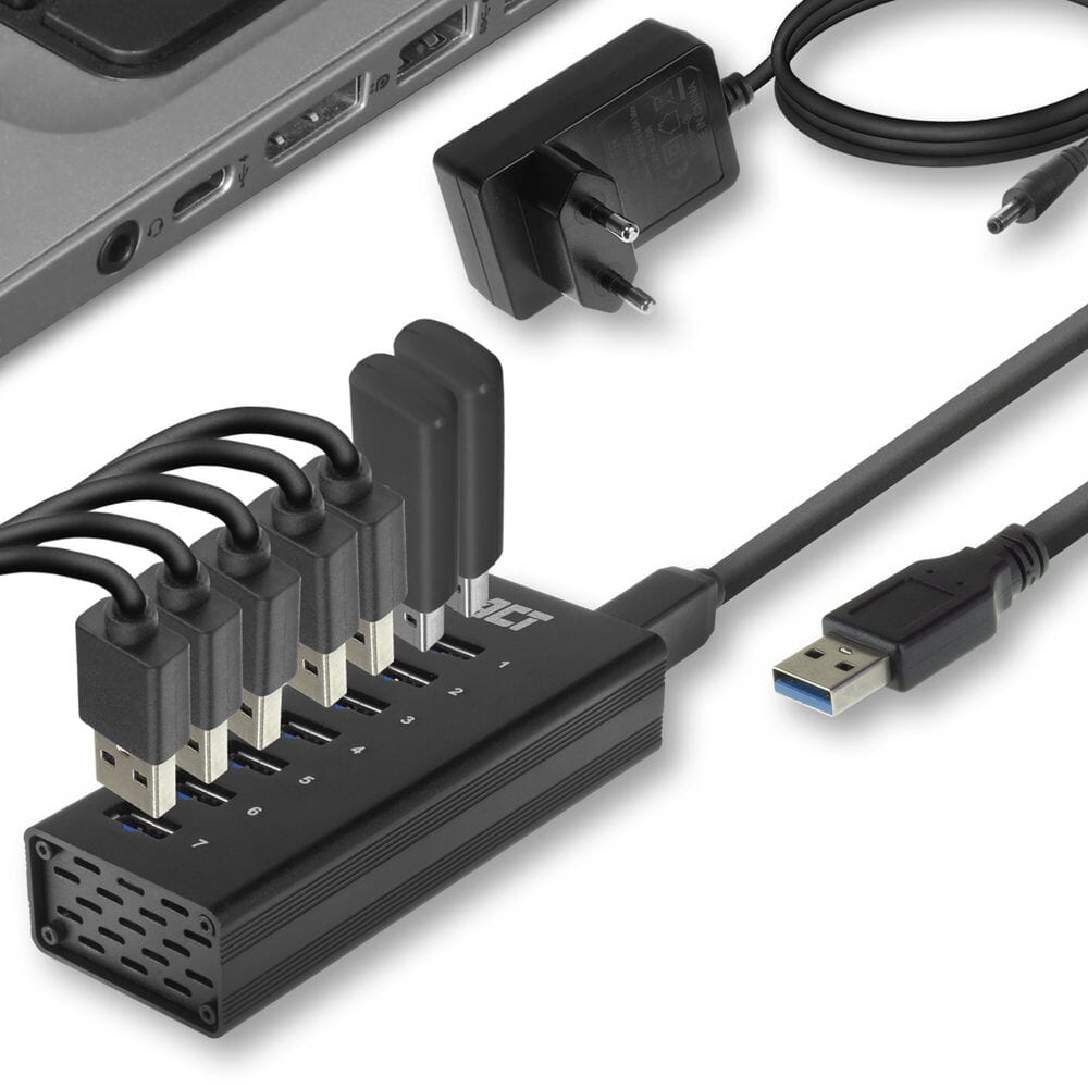 ACT USB Hub 3.0, 7 Port, 20W Netzteil