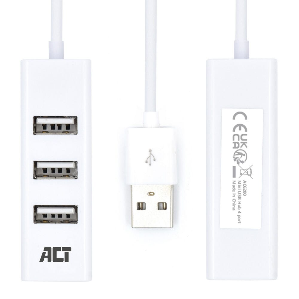 ACT USB hub 4 poorts USB-A