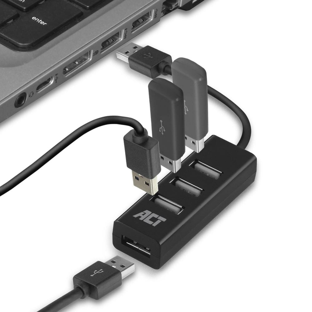ACT USB hub 4 poorts USB-A