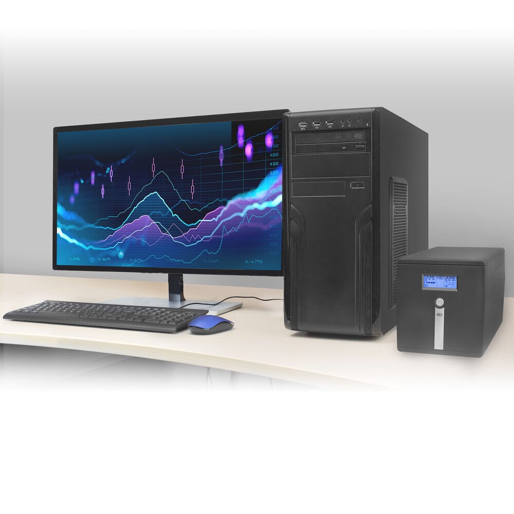 ACT UPS 1000 VA 2x IEC C13 2x type F female, 1x USB 1x RS232