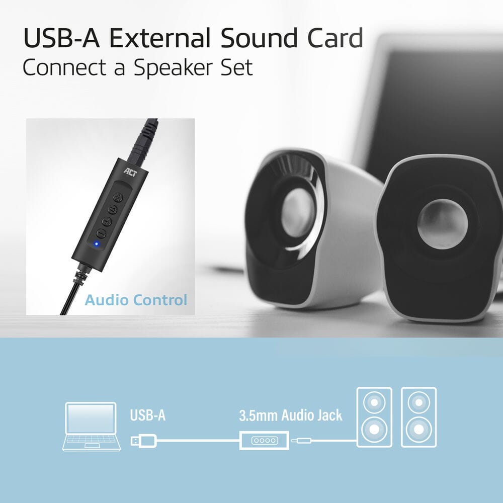 ACT USB-A externe Soundkarte