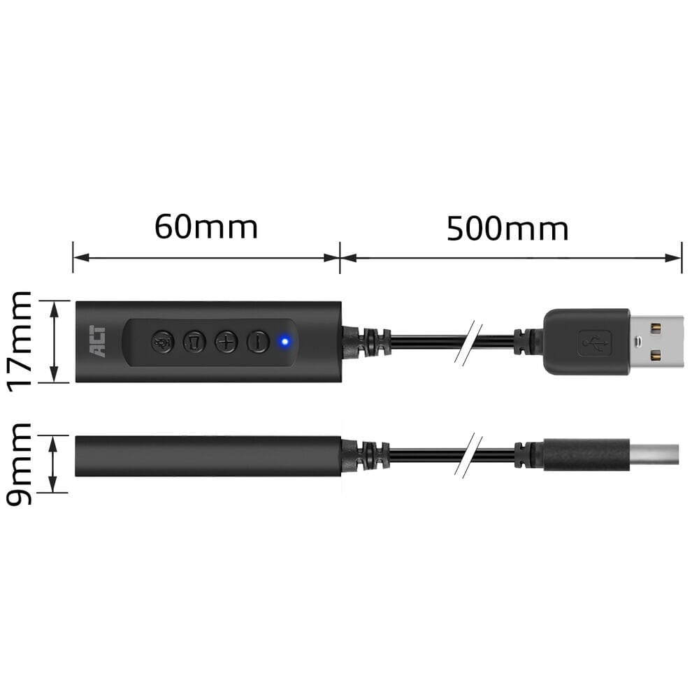 ACT USB-A externe Soundkarte